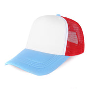 Light Blue/White/Red Mesh